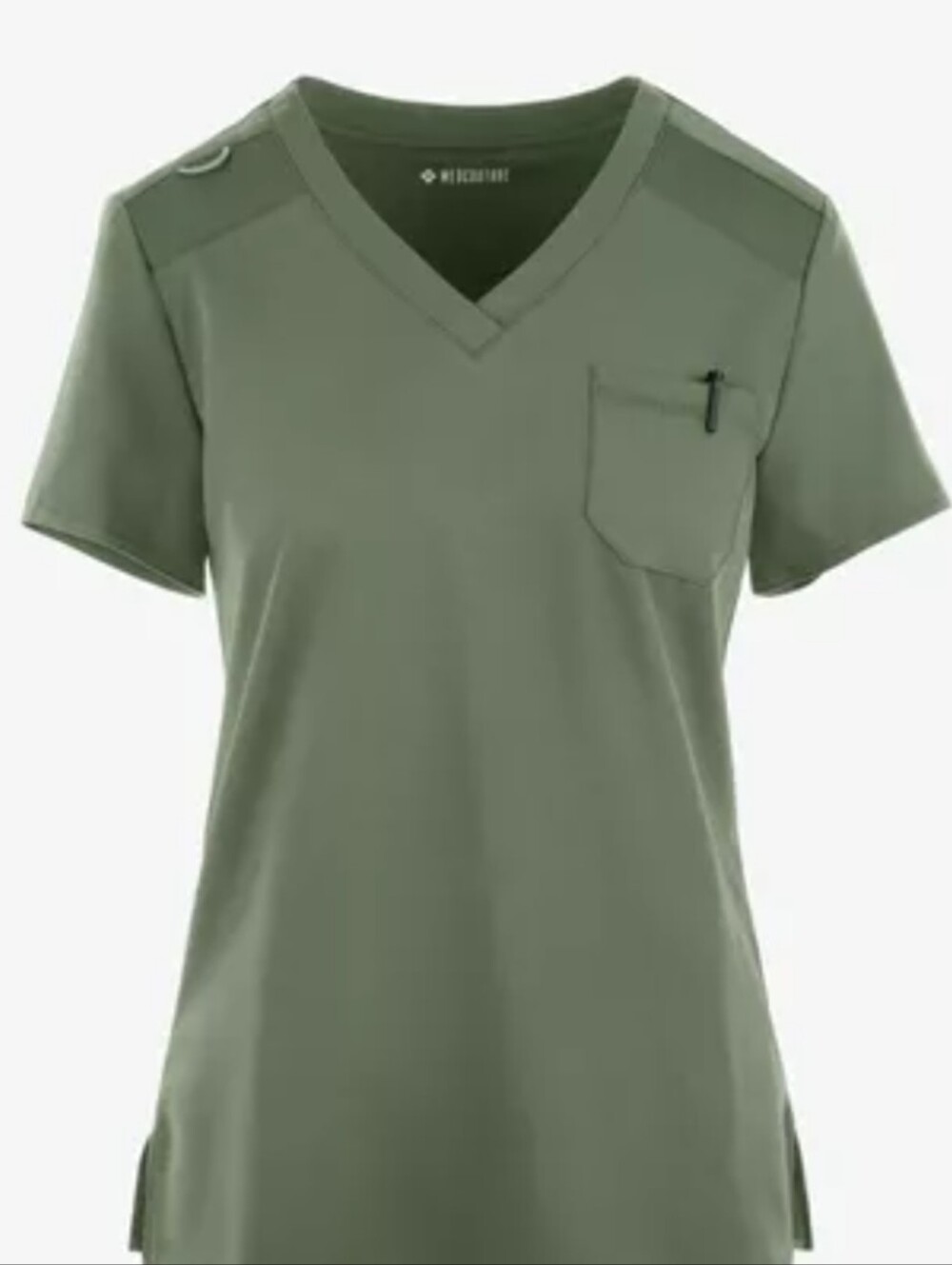 Med Couture Touch Women's Scrub Top Olive Large
